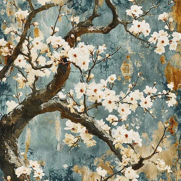 Goldene Blüte von Wunderbare Kunst