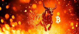 Bull run with Bitcoin - Energetic by Poster Art Shop