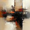 Aarde Abstract | Warm Abstract Canvas van Zen en Meer