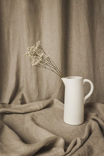 Nature morte au plâtre séché et toile de lin