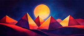 Pyramid landscape in the sunlight by Poster Art Shop