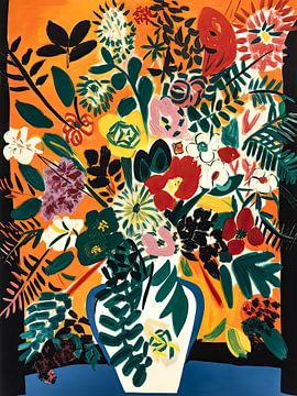 Tropical Matisse Blooms by Your unique art