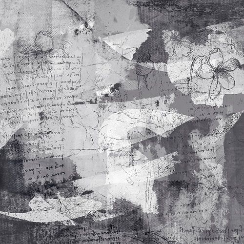 Modern Abstract in zwart-wit. Graphics.