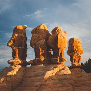 Sonnenaufgang Devils Garden, Utah von Henk Meijer Photography