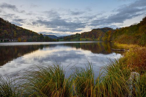 Autumn Morning at Lake Rursee - Beautiful Eifel