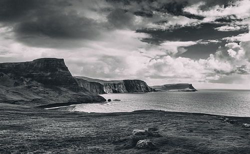 Neist Point op het Isle of Skye in Schotland. Panorama klif.