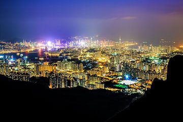 Blick vom Kowloon Peak von Cho Tang