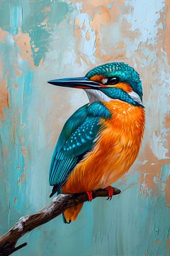 Colourful Kingfisher by But First Framing