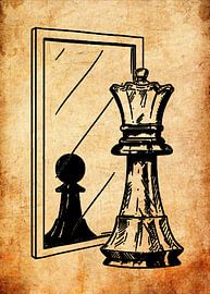 Schaakkoningin van Pus Meong Art