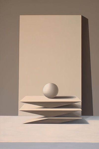 Taupe by ARTEO Paintings