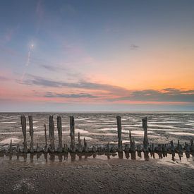 Sonnenuntergang am Wattenmeer | Landschaftsfotografie in Friesland von Marijn Alons