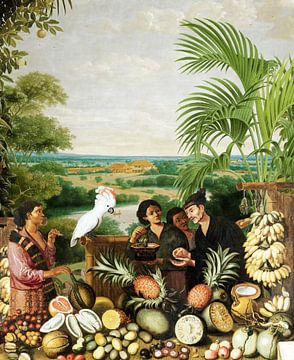 Art Combined - Marketplace in Brazil II van Marja van den Hurk