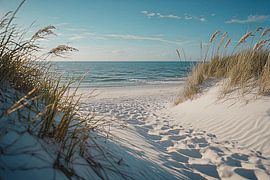 Der Strand und die Dünen an der Nordsee. von J.a Dijkstra