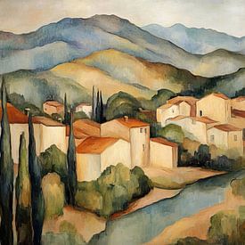 Village View | Valley Whisper by Wonderful Art