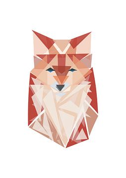 Polygonal fox by Bainai