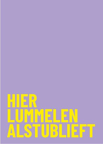 Hier lummelen alstublieft