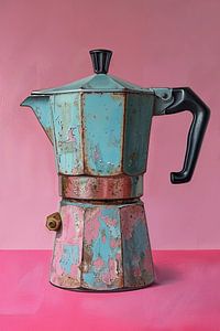 Kaffeemaschine - NEU - rosa, aqua