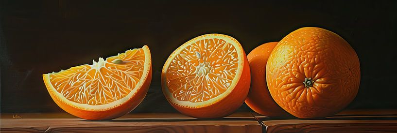 Malerei Orange von Blickfänger Gemälde