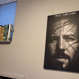 Customer photo: Black - Eddie Vedder by Gunawan RB, on canvas