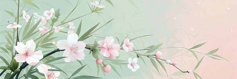 Flowers Japanese by Poster Art Shop