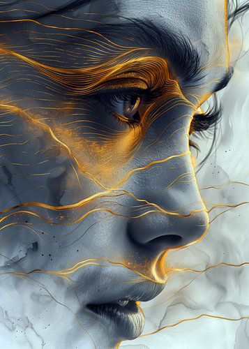 Buitengewone vrouwelijkheid geweven met draden van goud 12