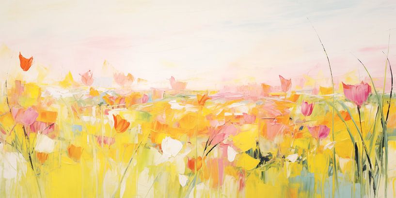 Die Morgendämmerung der Tulpen von Emil Husstege