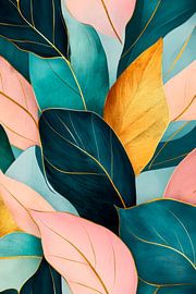Colourful leaves Variety by Poster Art Shop