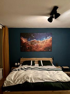 Customer photo: “Cosmic Cliffs” in the Carina Nebula by NASA and Space
