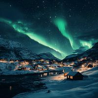 Norwegischer Nachthimmel
