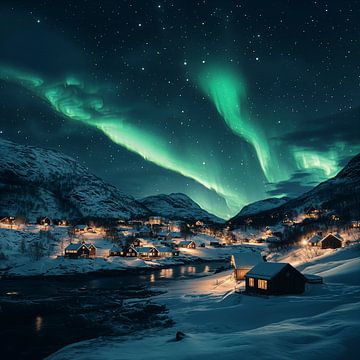 Norwegischer Nachthimmel von TheXclusive Art