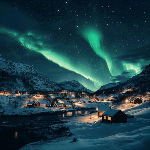 Noorse nachtelijke hemel