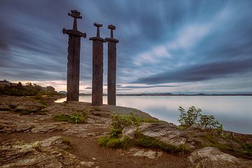 Sverd I Fjell bij Stavanger in Noorwegen in Kleur van Evert Jan Luchies