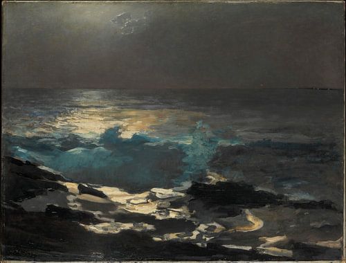 Winslow Homer-Maanlicht, Wood Island Light
