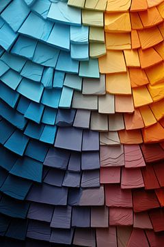 Chalk Rainbow Colours by Digitale Schilderijen