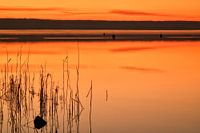 peu après le coucher du soleil sur le lac Ammersee