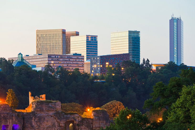 Europaviertel on the Kirchberg in Luxembourg City by Werner Dieterich