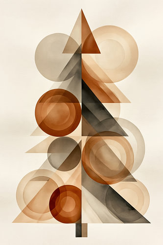 Abstracte kerstboom