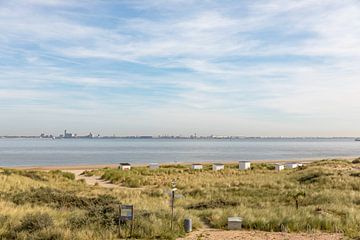 Strandhuisjes op Zeeuws Vlaanderen