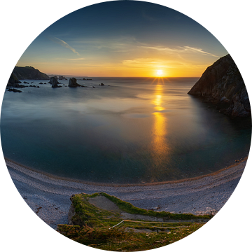 Panorama of Playa del Silencio van Wojciech Kruczynski