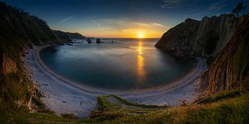 Panorama of Playa del Silencio