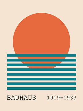 Bauhaus-Plakat Sonne von H.Remerie Fotografie und digitale Kunst