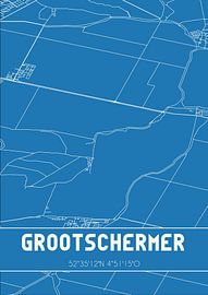 Plan d'ensemble | Carte | Grootschermer (Noord-Holland) sur Affiches de lieux