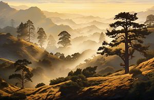 Morgennebel im Herbst