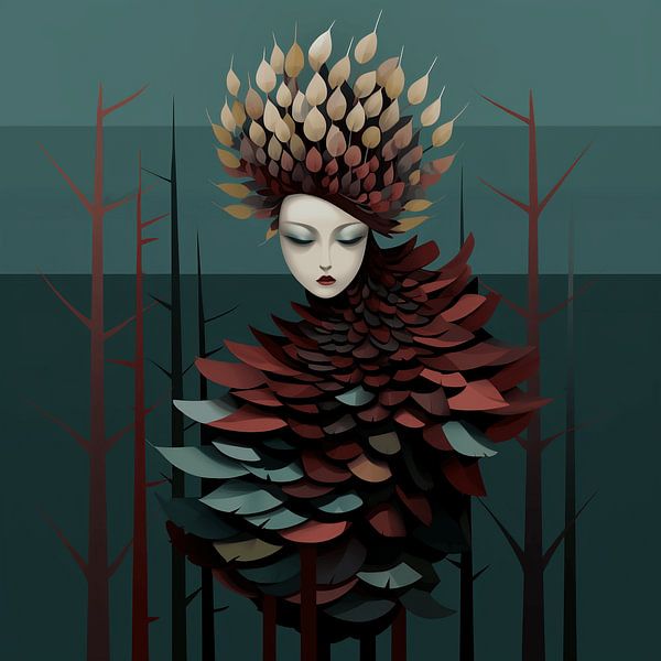 Abstract Femininity under Forest Canopy by Karina Brouwer