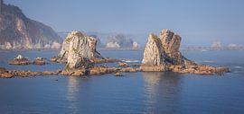 Rock Formations at Silence Beach in Asturias by PhotoCluster