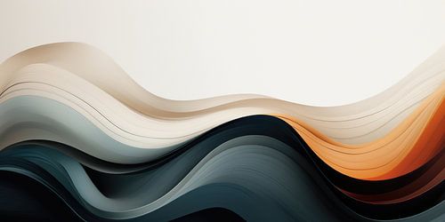 Abstrakter minimalistischer surrealistischer Hintergrund aus Farben und Formen