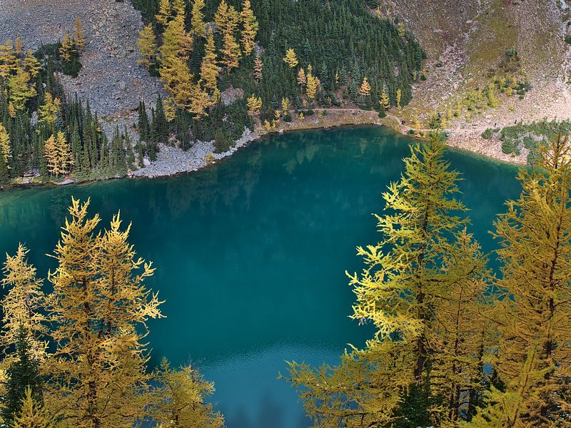 Lake Agnes von oben von Timon Schneider