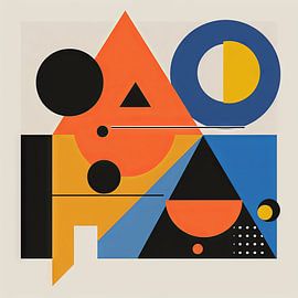 Geometric abstract art by Poster Art Shop