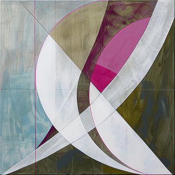 Bauhaus Japandi Abstract | Modern abstract van Kunst Kriebels