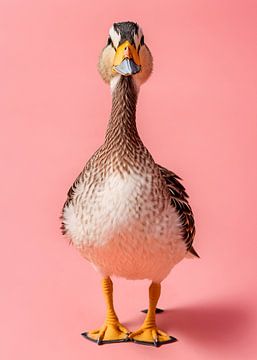 duck in pink